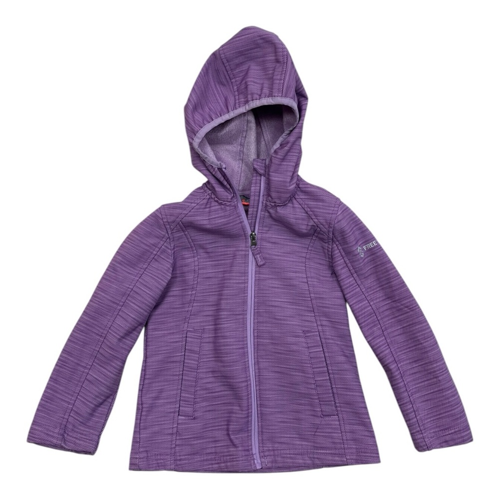 Free Country Girls Purple Full Zip Hooded Jacket - Girls Size 5/6